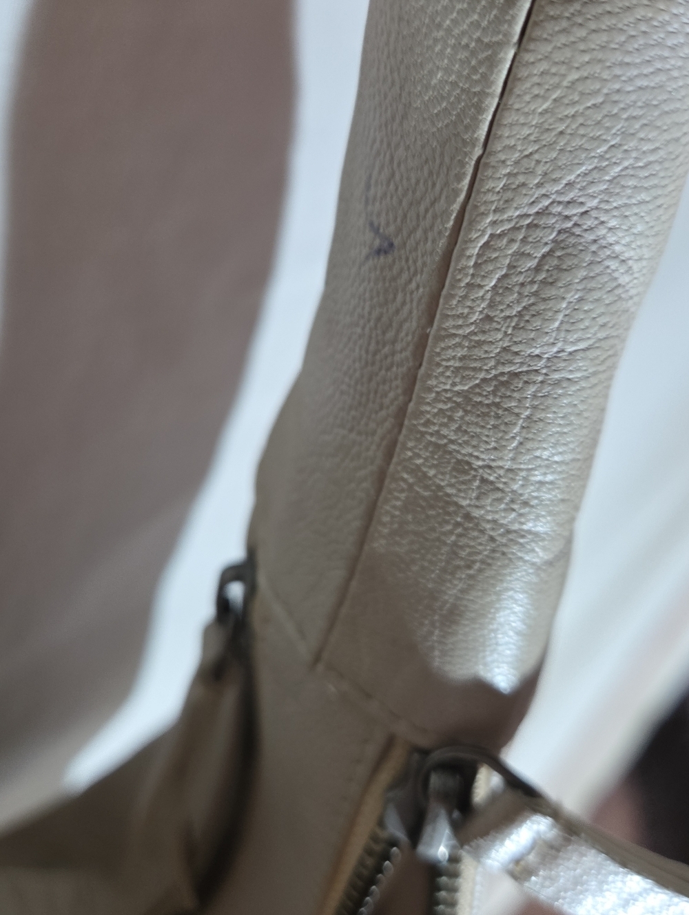 Free People Ivory Goat Leather Women's Bag Nwot - Picture 4 of 6